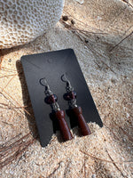 Load image into Gallery viewer, Dainty Acho’ Latte Stone Earrings
