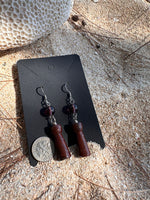 Load image into Gallery viewer, Dainty Acho’ Latte Stone Earrings
